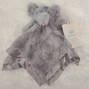 Cloud Island Gray Elephant Security Blanket Lovey Satin Trim NEW Nwt Fluffy